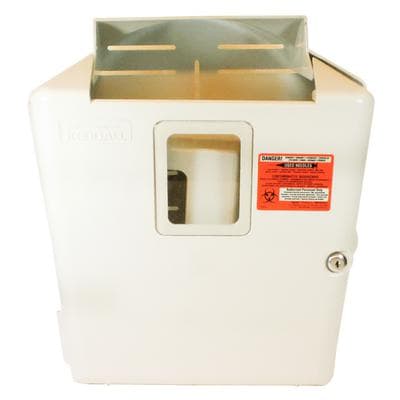 SharpSafety™ In-Room™ Beige Wall Enclosure for 2 and 3 Gallon Sharps Containers, Lockable, ABS Plastic, 17.5"H x 14.5"W x 6.5"D, 1/Box thumbnail 3