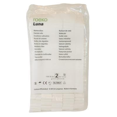 Roeko Luna Cotton Rolls #2, 1.5" x 3/8", Non-Sterile, 1000/Bag, 104002 thumbnail 12
