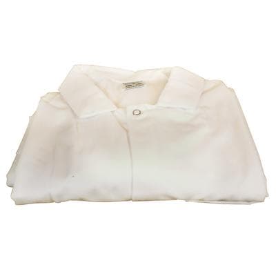 Fashion Seal Healthcare® Unisex Lab Coat, Snap Front, White, Large, 41", 80/20 Poly-Cotton thumbnail 3