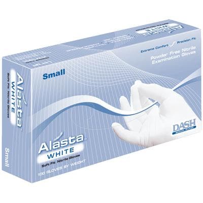 Alasta™ White Nitrile Powder-Free Exam Gloves, Small, Textured, 100/Box, AW100S thumbnail 25