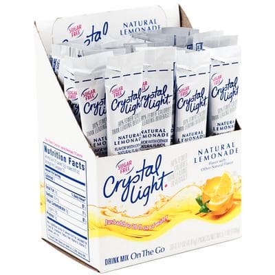 Crystal Light On-The-Go Mix Sticks, Lemonade, 30 Sticks/Box, KRF 79660 - Crystal Light On-The-Go Mix Sticks, 30/Bx - Lemonade - Image 1