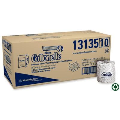 Kleenex Cottonelle 2-Ply Bathroom Tissue, 505 Sheets per Roll, White, 20 Rolls/Case, KCC13135 thumbnail 2