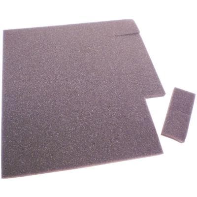 Keystone Charcoal Foam Fillers for Rigid C&B Boxes, 2" x 3/8", Box of 1000 thumbnail 5