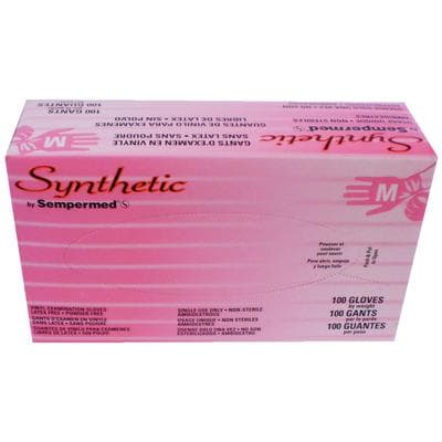 Sempermed SemperCare Synthetic Vinyl Exam Gloves, Powder Free, Non-Sterile, Medium, White, Ambidextrous, 100/Box, EVNP103 thumbnail 5