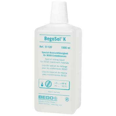 BegoSol® K Casting Investment Mixing Liquid, 1 Liter Bottle thumbnail 5