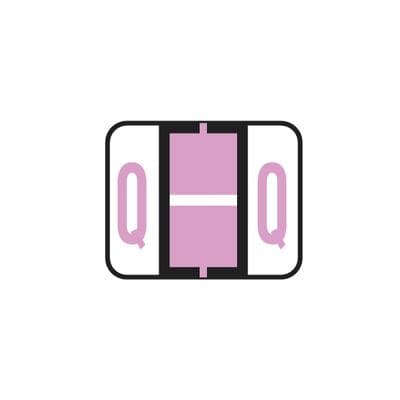 Smead® Alpha-Z™ BCCR/BCCS Compatible Roll Label, 1-1/4" W x 1" H, Letter Q, Lavender, 500/Roll - Smead® Alpha-Z™ BCCR/BCCS Compatble Roll Label, 1-1/4" W x 1" H, 500/Roll - Q, Lavender - Image 1