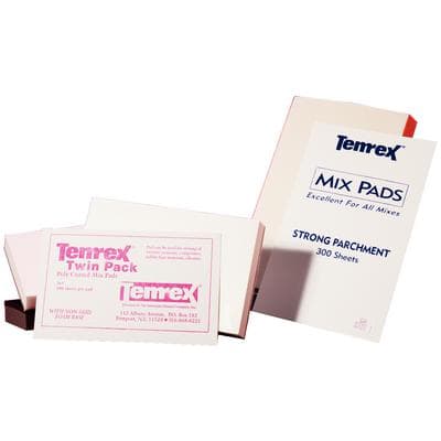 Temrex Parchment Mixing Pads, 4" x 6", 100 Sheets/Pad, 3 Pads/Pkg - Mixing Pads – Parchment, 4" x 6", 100 Sheets/Pad, 3 Pads/Pkg - Mixing Pads – Parchment, 4" x 6", 100 Sheets/Pad, 3 Pads/Pkg - Image 1