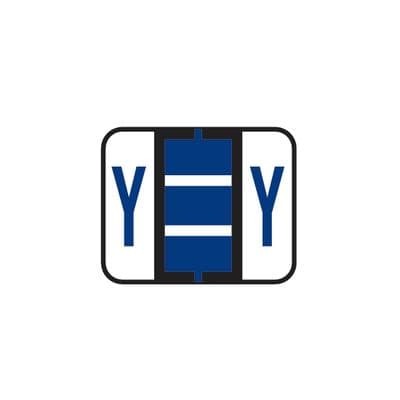 Smead® Alpha-Z™ BCCR/BCCS Compatible Roll Label, 1-1/4" W x 1" H, Letter Y, Violet, 500/Roll - Smead® Alpha-Z™ BCCR/BCCS Compatble Roll Label, 1-1/4" W x 1" H, 500/Roll - Y, Violet - Image 1
