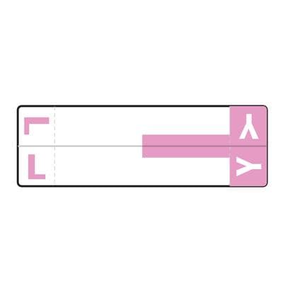 Smead® Alpha-Z™ Compatible Name File Box Label, 3-5/8" W x 1-5/32" H, 100/Pkg - L/Y, Lavender - Smead® Alpha-Z™ Compatible Name File Box Label, 3-5/8" W x 1-5/32" H, 100/Pkg - L/Y, Lavender - Image 1