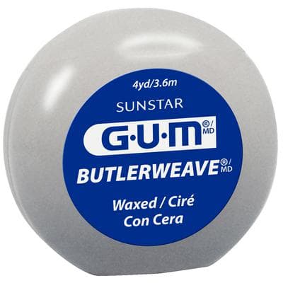 GUM ButlerWeave Waxed Dental Floss, 4 yd Packs, Mint, 144/Box, 1115PQB thumbnail 12
