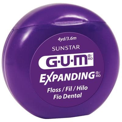 GUM Expanding Floss, Waxed, Unflavored, 4 yd Patient Size, 144/Box, 2030PQB thumbnail 12