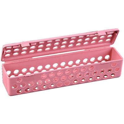 Plasdent Instrument Steri Container with Snap Shut Lid, 8" x 1 3/4" x 1 3/4", Neon Pink, 1/Pk, 203SCS-6 thumbnail 2