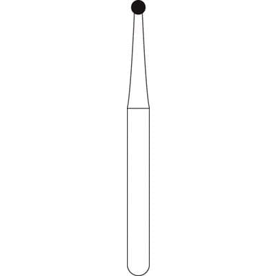 NTI 2-Piece Operative Carbide Bur, FGSS - Round, #2, 1.0 mm Diameter, Short Shank, 5/Pkg, H2-FGSS thumbnail 7