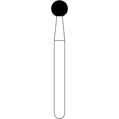 NTI FG Diamond Bur, Super Coarse, Round, #801-025, 2.5 mm Head, Friction Grip, 5/Pack thumbnail 7