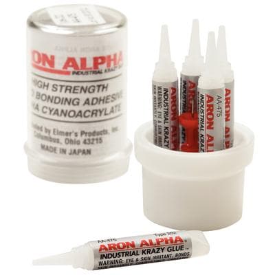 Aron Alpha® Instant Adhesive Type 202, Medium Viscosity, Clear, 5 (2 g) Tubes, AA-475 - Aron Alpha® Instant Adhesives – Type 202, Medium Viscosity - 5 (2 g) Tubes - Image 1