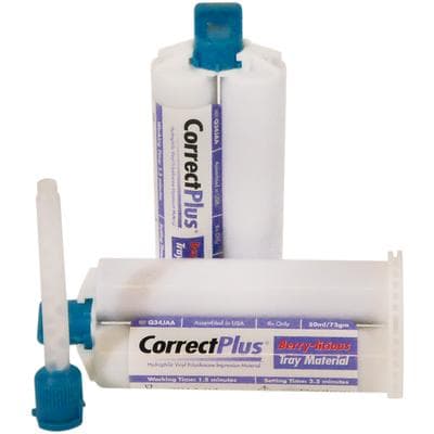 Correct Plus Hydrophilic Vinyl Polysiloxane Impression Material, Berry Tray, Regular Set, 50 ml Cartridges, 32/Pkg, Q34JAC thumbnail 9