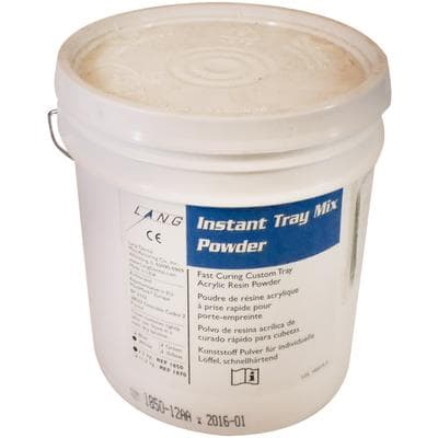 Lang Dental Instant Tray Mix Self-Curing Custom Tray Acrylic Resin, White Powder Only, 5 lb Drum thumbnail 2