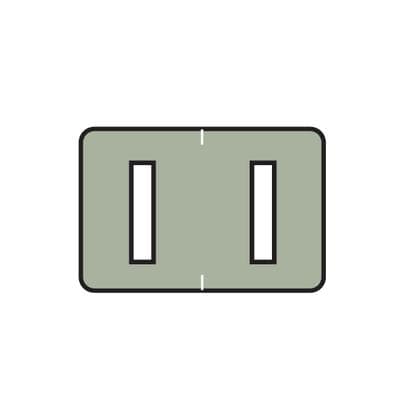 Barkley® ABKM and Sycom® Compatible Alpha File Box Label, 1-1/2" W x 1" H, Letter I, Gray, 225/Pkg - Barkley® ABKM and Sycom® Compatible Alpha File Box Label, 1-1/2 W x 1 H, 225/Pkg - I, Gray - Image 1