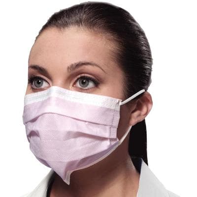 Crosstex Isofluid SecureFit Earloop Face Mask, ASTM Level 1, Pink, 50/Box, GCIPKSF thumbnail 15