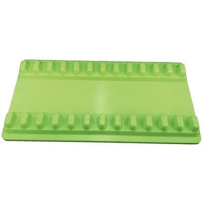 Plasdent Large Instrument Mat, Neon Green, 7-1/2" x 4", Holds 12 Instruments, 1/Pkg thumbnail 2
