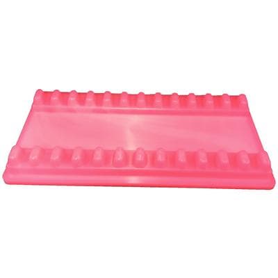 Plasdent Large Instrument Mat, Neon Pink, 7-1/2" x 4", Holds 12 Instruments, 1/Pkg thumbnail 2