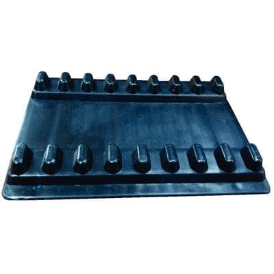 Plasdent Reversible Instrument Mat, Small, Black, 4-1/8" W x 5-3/16" L, Autoclavable, Each - Instrument Mats, Small - Black - Image 1