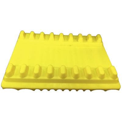 Plasdent Instrument Mat, Small, Neon Yellow, Reversible, 5-3/16" x 4-1/8" - Instrument Mats, Small - Neon Yellow - Image 1