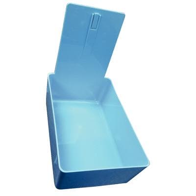 Plasdent Plastic Lab Pan with Plastic Center Clip, Light Blue, 7-3/8" x 4-5/8" x 2-3/8", 1/Pk, 205LP-2 thumbnail 4