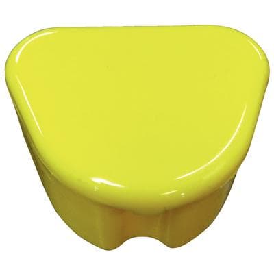Plasdent Deep Dish Retainer Box, 1.5" Non-Ventilated, Neon Yellow, with Identification Labels, 12/Box, 200DB-3 thumbnail 2