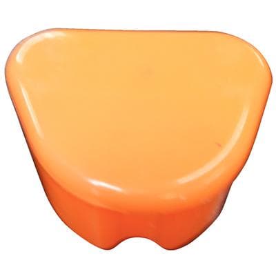 Plasdent Deep Dish Retainer Box, 1.5" Non-Ventilated, Neon Tangerine, with Identification Label, 12/Box, 200DB-12 thumbnail 2