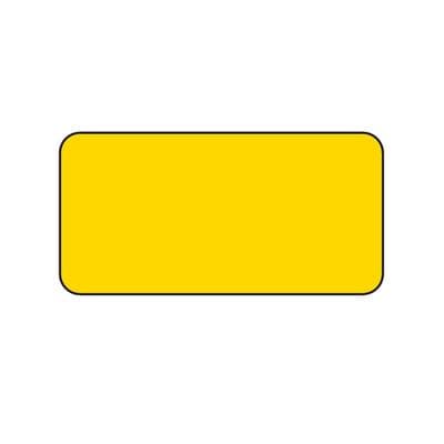 Color-Coding System Labels, 2" x 1", Yellow, 250/Roll - Color-Coding System, 2" x 1", 250/Roll - Yellow - Image 1