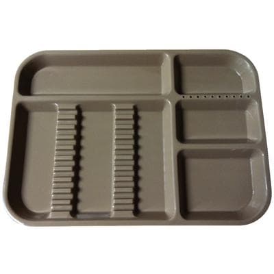 Plasdent Divided Set-Up Tray, Size B, Beige, 13-1/2" x 9-5/8" x 7/8", 300BD7 thumbnail 4
