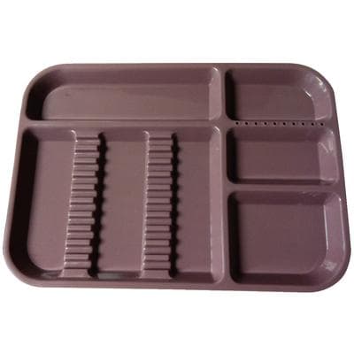 Plasdent Set-Up Trays, Size B, Divided - Mauve, 300BD10 thumbnail 4