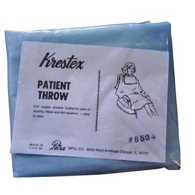 Krestex Patient Aprons, Blue, Ankle Length, Plastic, 36" x 54", 1/Pkg - Krestex Patient Aprons - Blue, Ankle Length, Plastic, 36" x 54" - Image 1