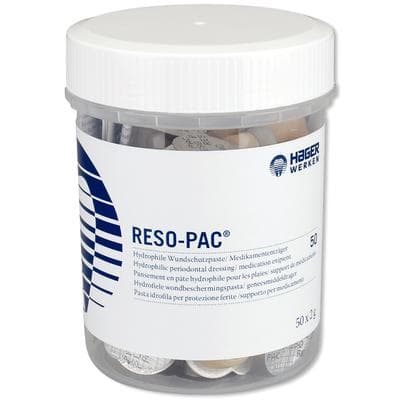 Hager Reso-Pac Hydrophilic Periodontal Dressing, Uni-Dose 2 g Cups, 50/Pkg, 155019 thumbnail 12