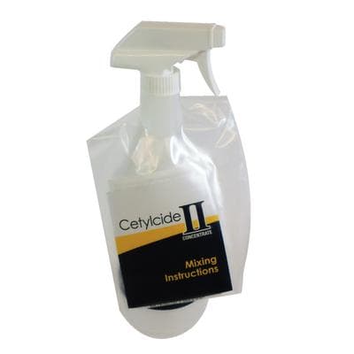 Cetylcide-II Hard Surface Disinfectant Concentrate, 1/2 oz (15 ml) with Quart Spray Bottle, 0153 thumbnail 7