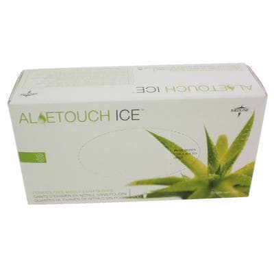 Aloetouch Ice™ Nitrile Exam Gloves, Powder Free, Non-Sterile, Small, Green, 200/Box, MDS195284 thumbnail 10