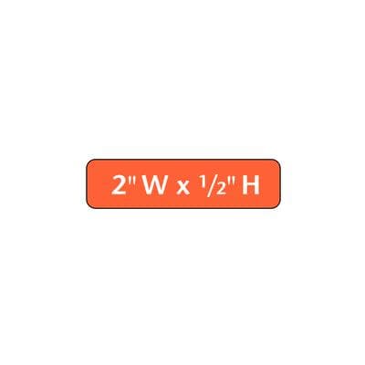 Custom Label, 2" W x 1/2" H, 1,000/Pkg (2 Rolls), Patterson Office Supplies - Custom Label, 3 W x 2 H, 1,000/Pkg (2 Rolls) - 2 W x 1//2 H - Image 1