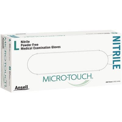 Micro-Touch Nitrile Exam Gloves, Powder-Free, Non-Sterile, Large, Blue, Textured Fingertips, 200/Box, 6034303 thumbnail 19