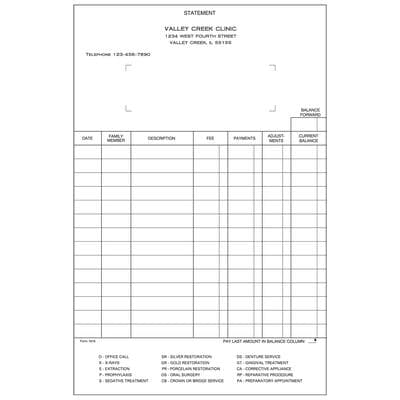 Ledger Cards, Personalized, White, 5-1/2" x 8-1/2", 500/Pkg - Safeguard Compatible - Ledger Cards, Personalized, White, 500/Pkg - Safeguard Compatible - Image 1