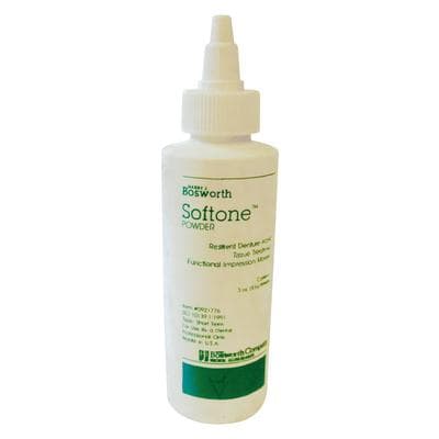 Softone Resilient Denture Acrylic Treatment & Functional Impression Material, Powder, White, 3 oz Bottle, 0921776 thumbnail 12