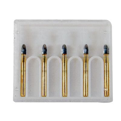 Coltene Whaledent 7406 Trimming & Finishing Carbide Bur, 12-Blade, Football Shape, Round End, 1.8mm Head Diameter, 5/Pkg - Trimming & Finishing Burs, 12 Blade - Trimming & Finishing Burs 12 Blade, Size #7406 – 5/Pkg - Image 1