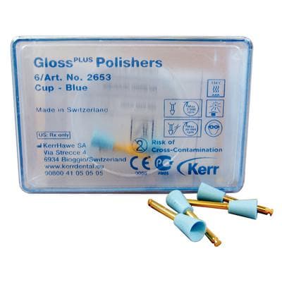 HiLuster PLUS Polishing System Gloss PLUS Polisher Refills, Cup Shape, 6/Pkg - HiLuster PLUS Polishing System® – Gloss PLUS Polisher Refills, 6/Pkg - Cup - Image 1