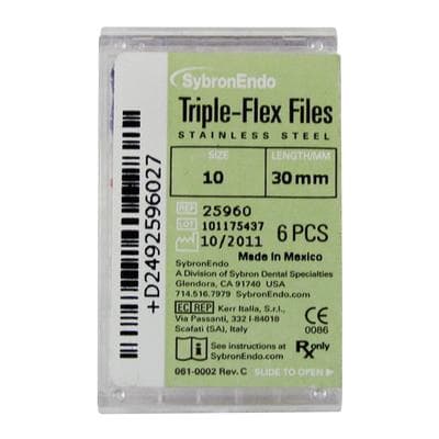Kerr Triple-Flex Stainless Steel Endodontic Hand Files, Size #10, 30 mm, Purple, 6/Pack, 25960 thumbnail 8