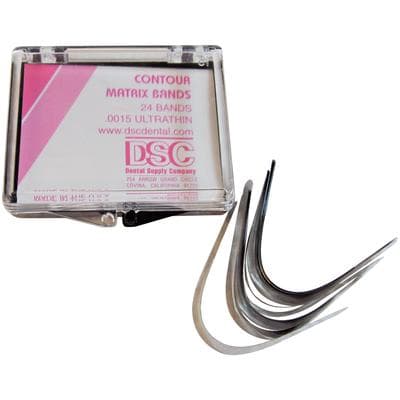 DSC Dental Matrix Band Contour, 0.0015" Extra Thin, 24/Pkg - Matrix Band Contour, 24/Pkg - 0.0015 XT - Image 1