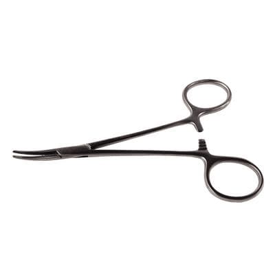 Miltex Halsted Mosquito Hemostat, Curved, 5", Stainless Steel, Each thumbnail 14