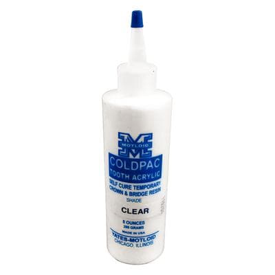 Coldpac Tooth Acrylic Powder, Clear, 8 oz, Yates Motloid thumbnail 3