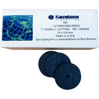 Keystone Joe Dandy Type Discs, 1" (23.8 mm) x .023" (0.6 mm), Flat Double Cutting, Box of 100, 1300220 thumbnail 6