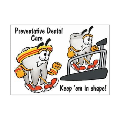 Reminder (DDS) Personalized Postcards, Keep 'em In Shape, 6" W x 4-1/4" H, 100/Pkg - Reminder (DDS) Personalized Postcards, 100/Pkg - Keep ’em In Shape, 6" W x 4-1/4" H - Image 1
