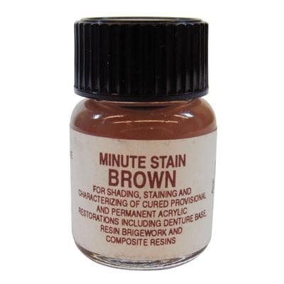 Taub Minute Stain Colored Acrylic Liquid, Brown, 6cc (1/4 oz), Single Bottle thumbnail 4